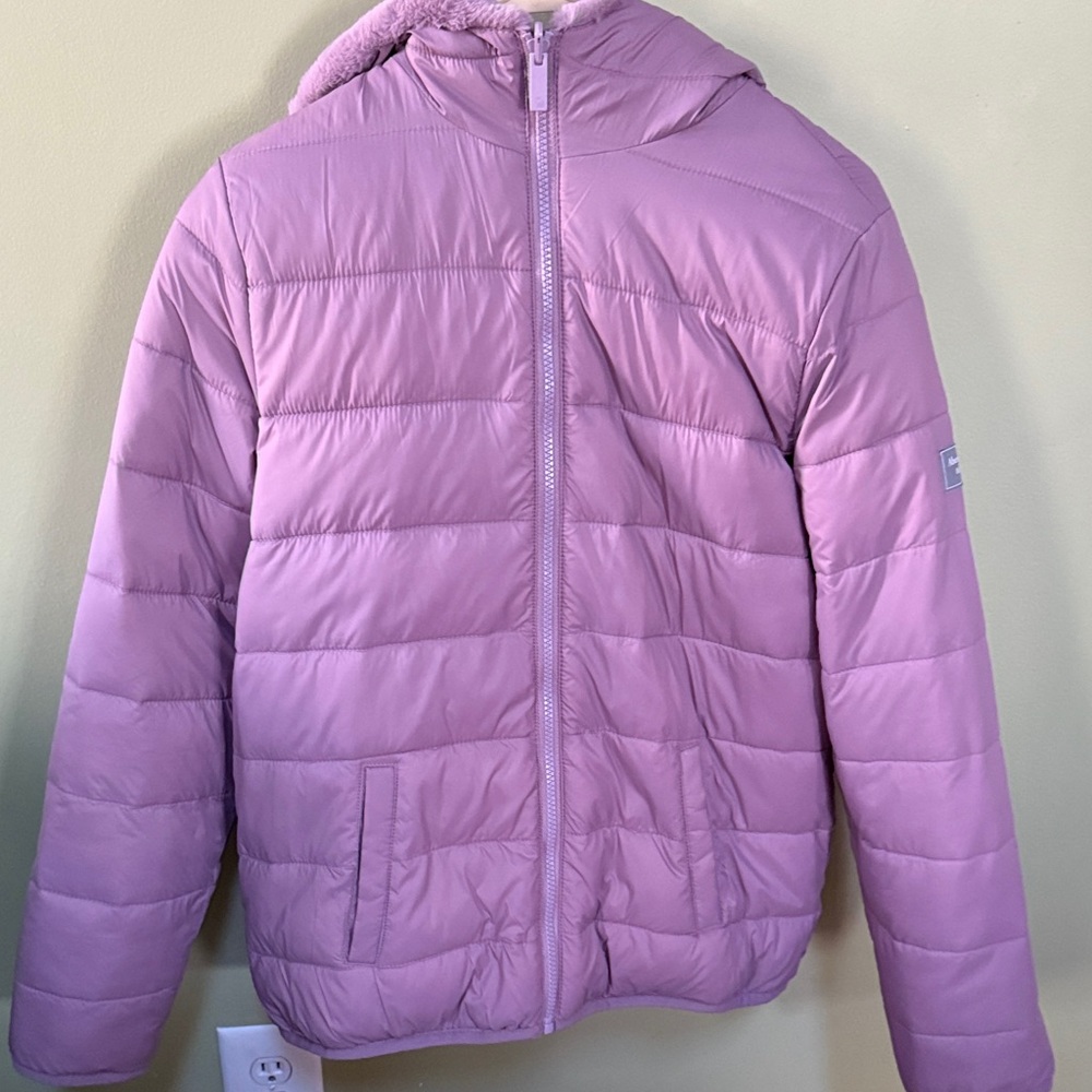Abercrombie & Fitch Light Purple Kids Puffer Jacket